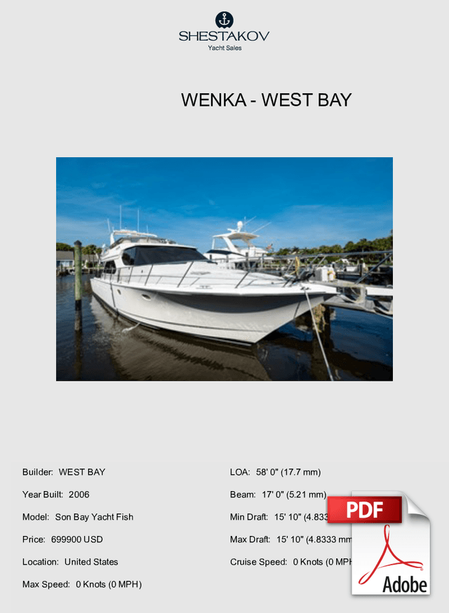 WENKA - Son Bay Yacht Fish - 2006