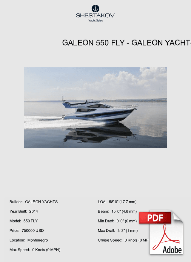 GALEON 550 FLY - 550 FLY - 2014