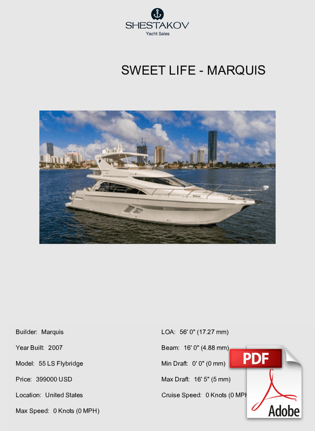 Sweet Life - 55 LS Flybridge - 2007