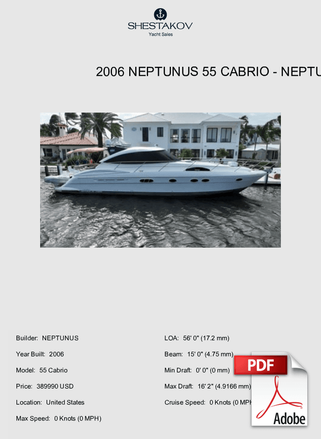 2006 Neptunus 55 Cabrio - 55 Cabrio - 2006