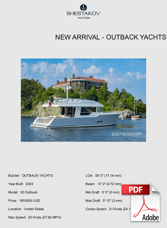 New Arrival - 50 Outback - 2025