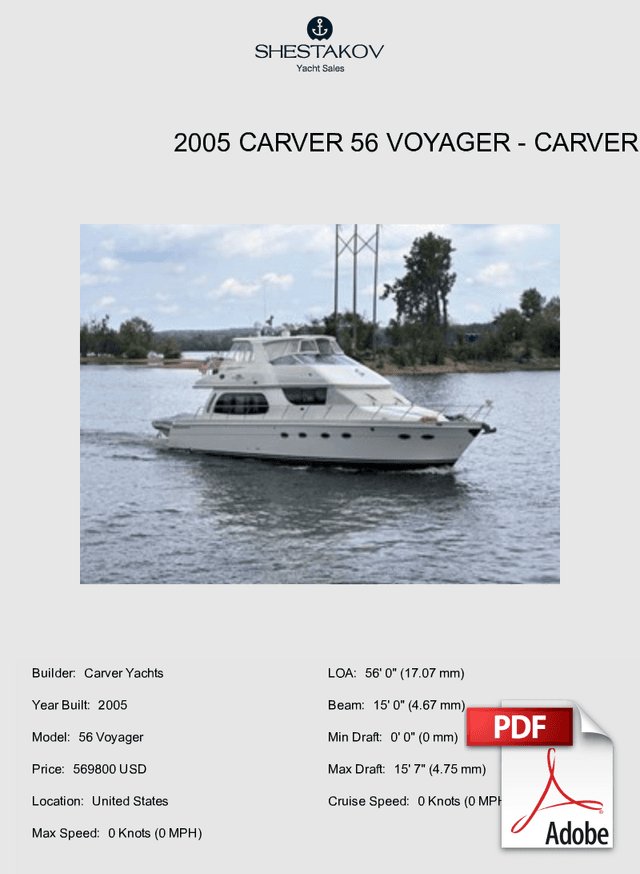 2005 Carver 56 Voyager - 56 Voyager - 2005