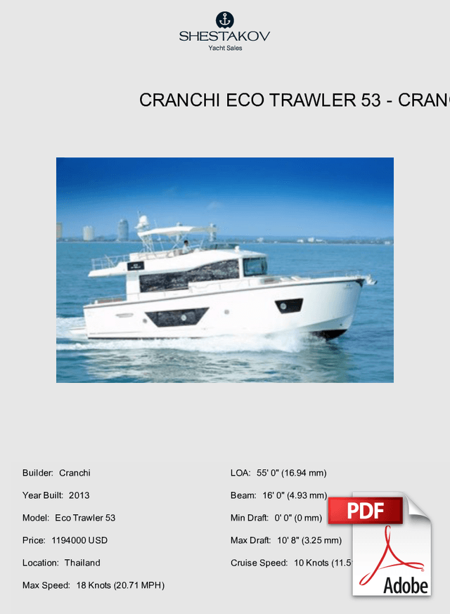 Cranchi Eco Trawler 53 - Eco Trawler 53 - 2013