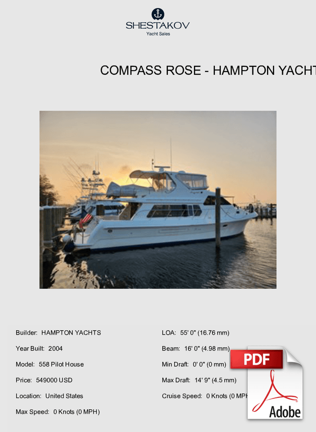 COMPASS ROSE - 558 Pilot House - 2004