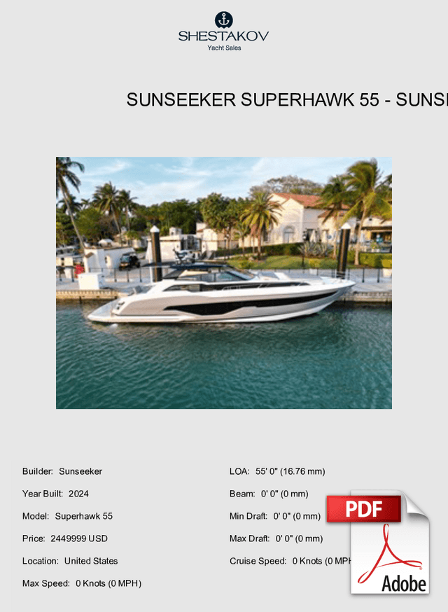 Sunseeker Superhawk 55 - Superhawk 55 - 2024