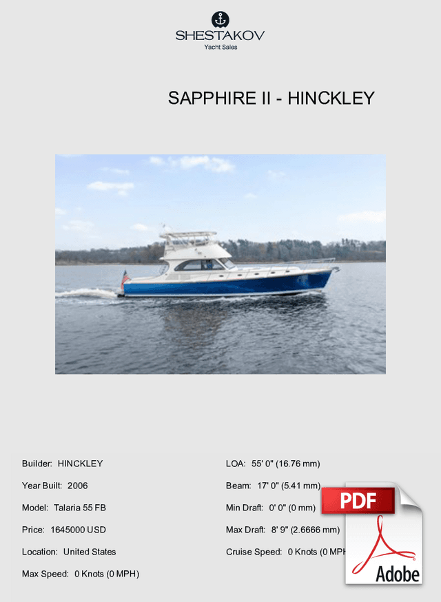 Sapphire II - Talaria 55 FB - 2006