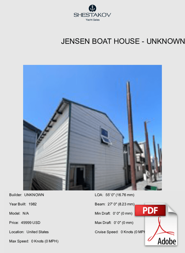 Jensen Boat House - N/A - 1982