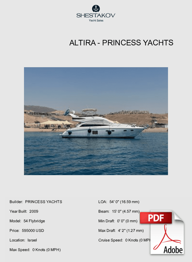 ALTIRA - 54 Flybridge - 2009