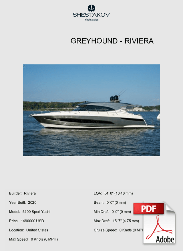 Greyhound - 5400 Sport Yacht - 2020