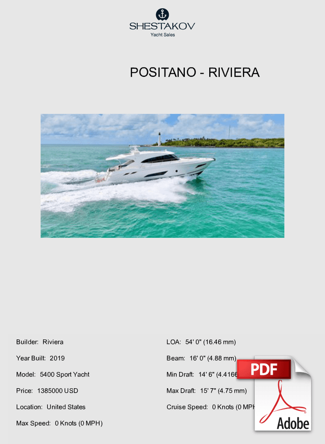 POSITANO - 5400 Sport Yacht - 2019