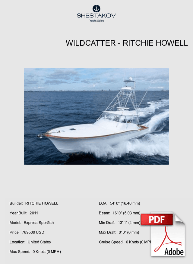 WILDCATTER - Express Sportfish - 2011