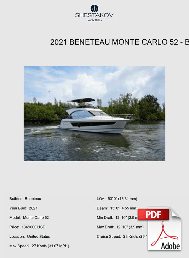 2021 Beneteau Monte Carlo 52 - Monte Carlo 52 - 2021