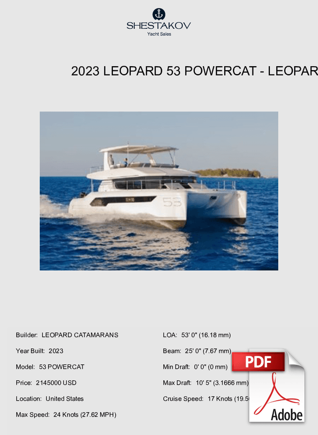 2023 Leopard 53 Powercat - 53 POWERCAT - 2023