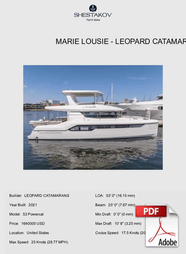 Marie Lousie - 53 Powercat - 2021