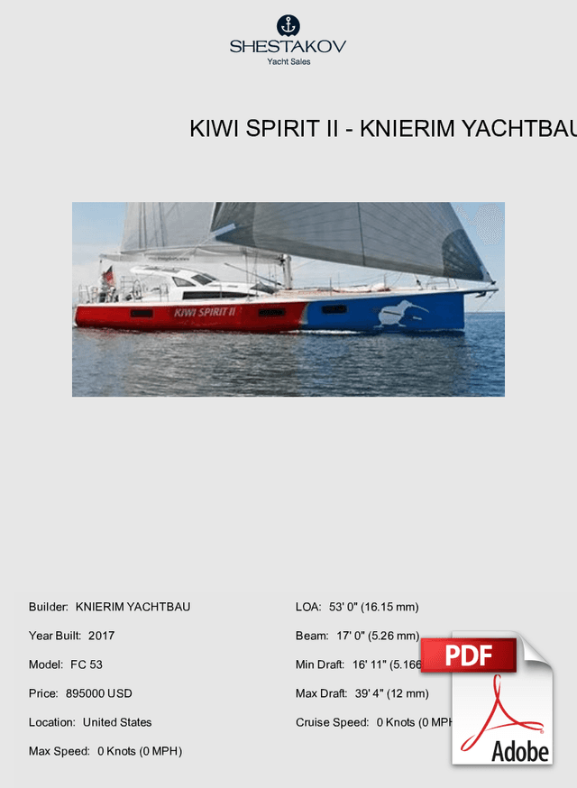 KIWI SPIRIT II - FC 53 - 2017