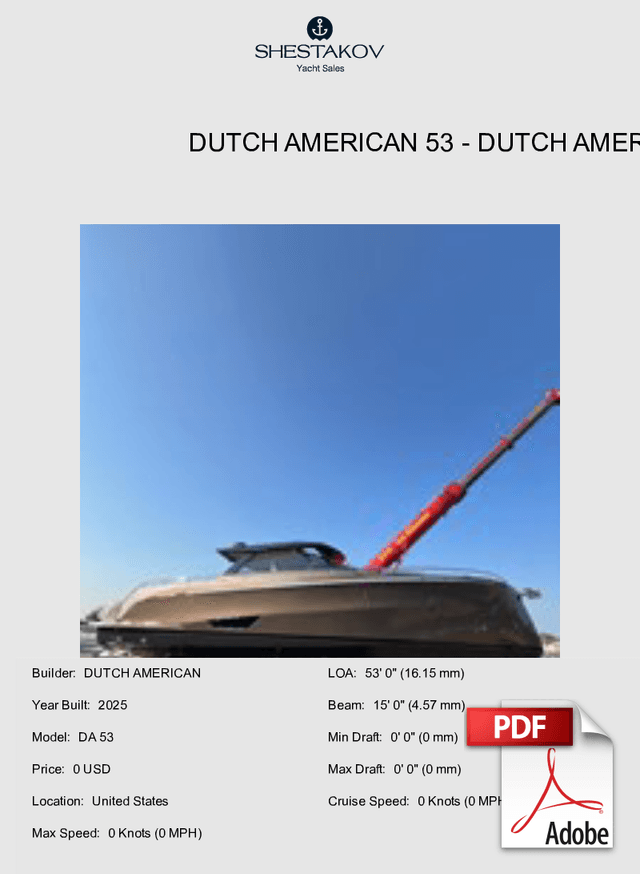 Dutch American 53 - DA 53 - 2025