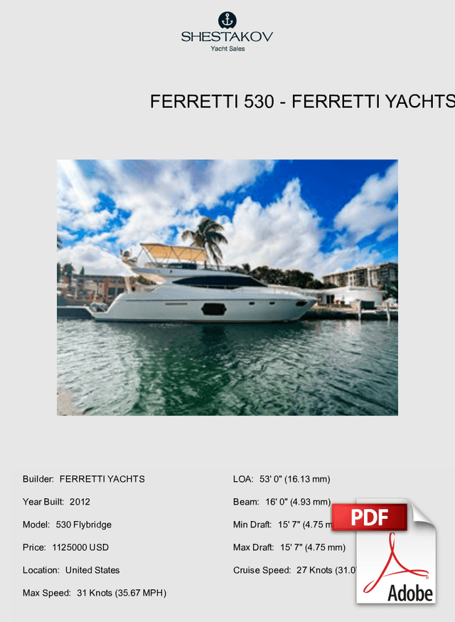 Ferretti 530 - 530 Flybridge - 2012