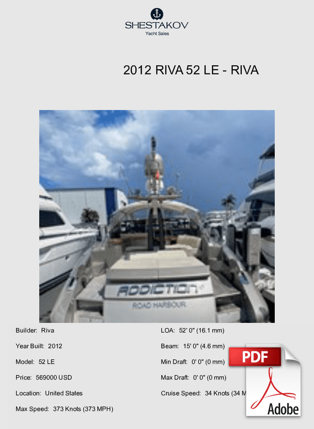 2012 Riva 52 LE - 52 LE - 2012