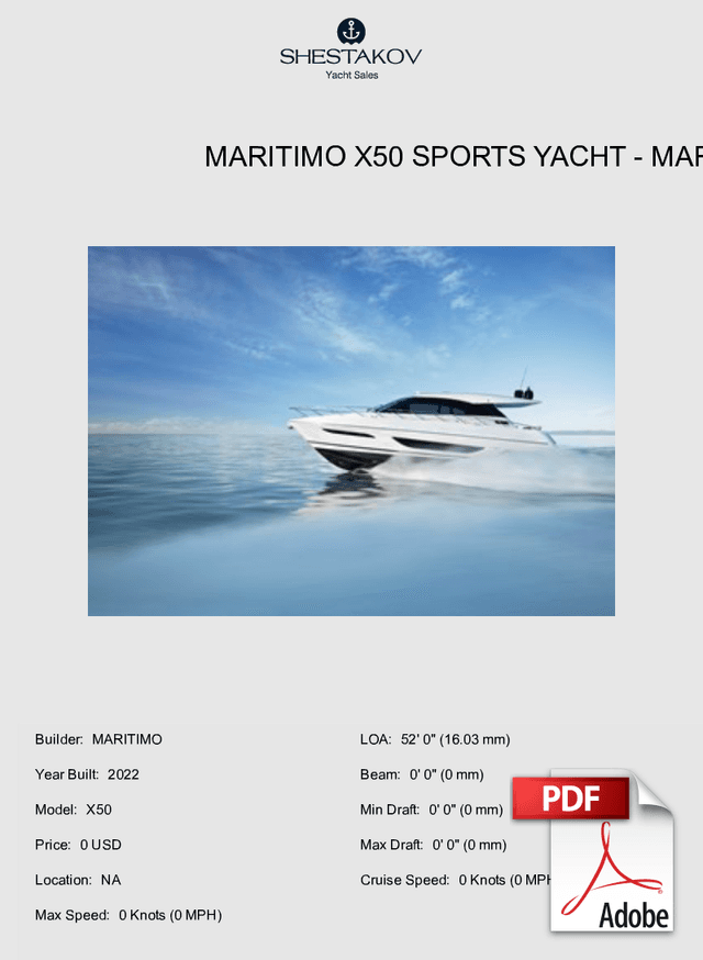 Maritimo X50 Sports Yacht - X50 - 0