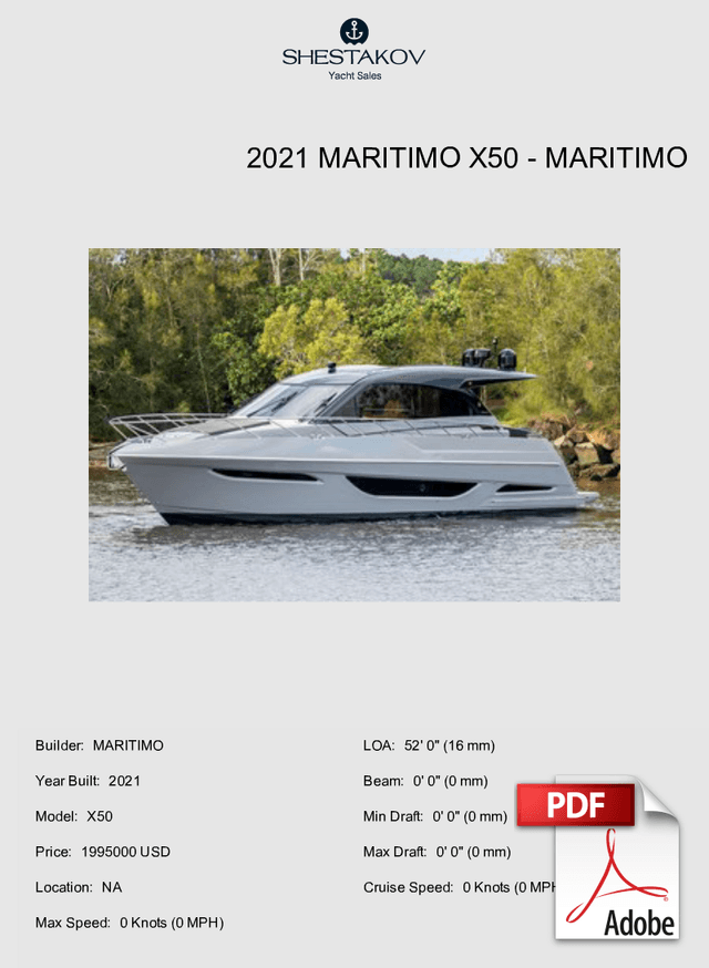 2021 Maritimo X50 - X50 - 0