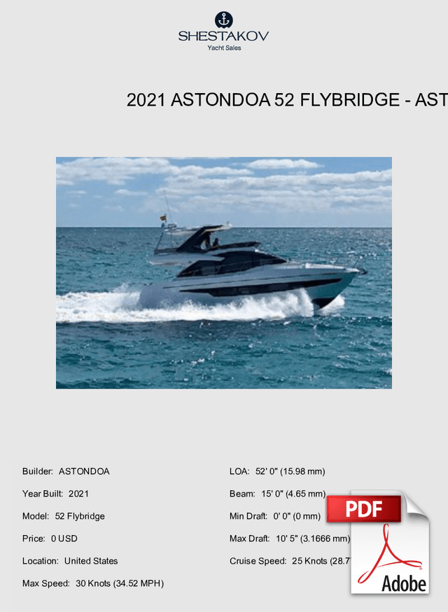 2021 Astondoa 52 Flybridge - 52 Flybridge - 2021