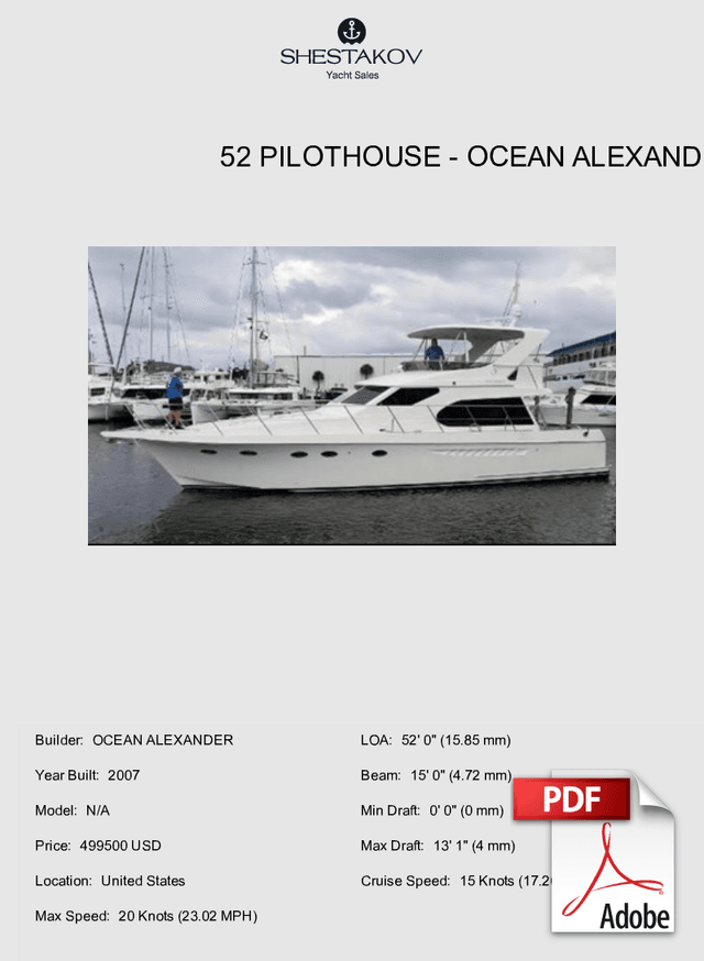 52 Pilothouse - N/A - 2007