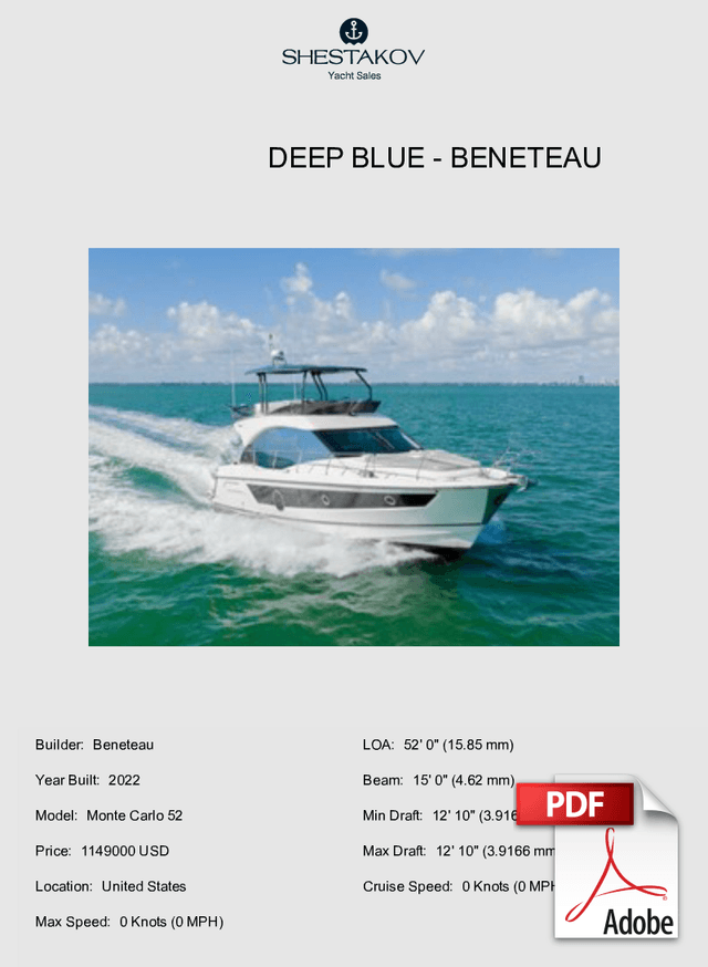 Deep Blue - Monte Carlo 52 - 2022