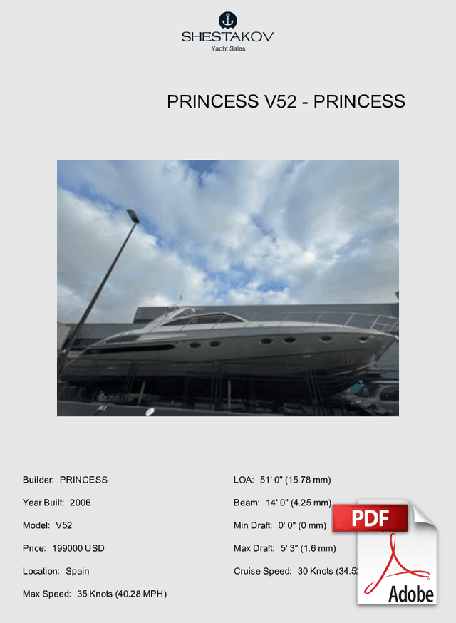 PRINCESS V52 - V52 - 2006