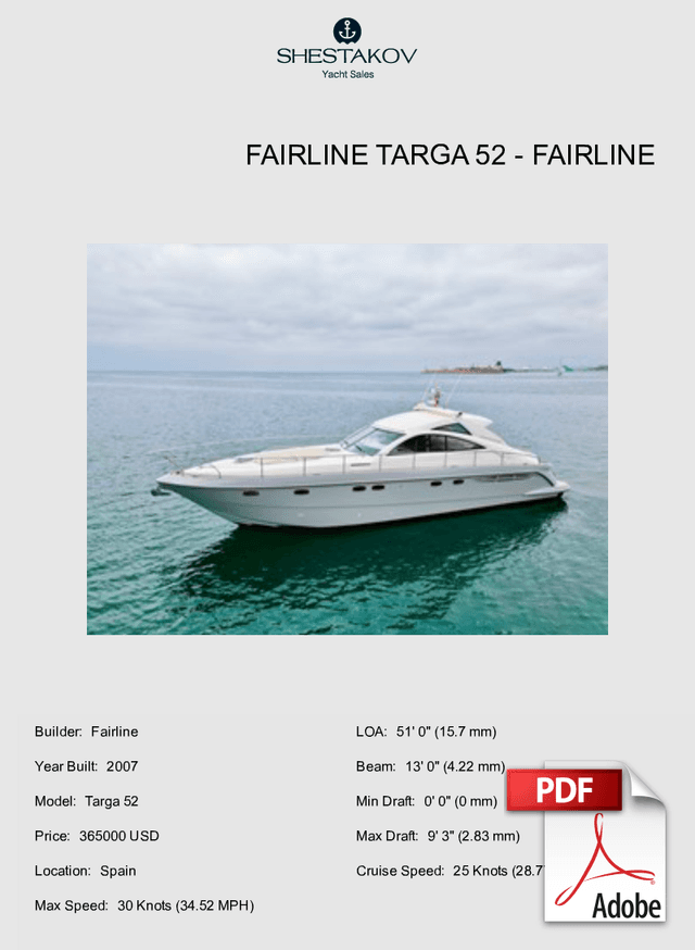 FAIRLINE TARGA 52 - Targa 52 - 2007