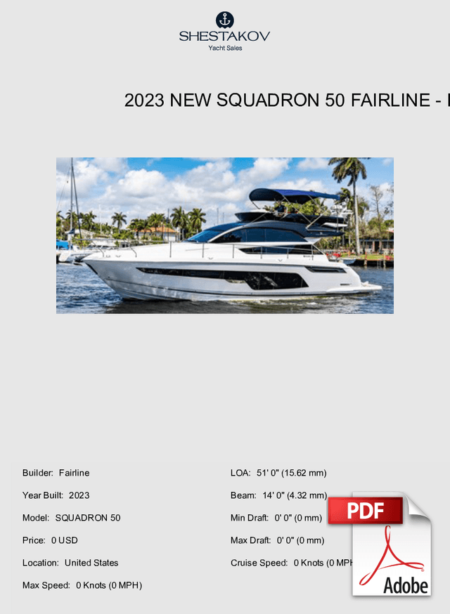 2023 NEW SQUADRON 50 FAIRLINE - SQUADRON 50 - 2023