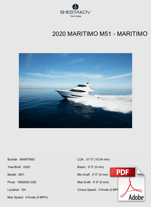 2020 Maritimo M51 - M51 - 0