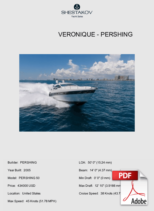 Veronique - PERSHING 50 - 2005