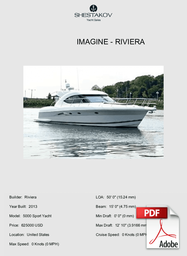 IMAGINE - 5000 Sport Yacht - 2013