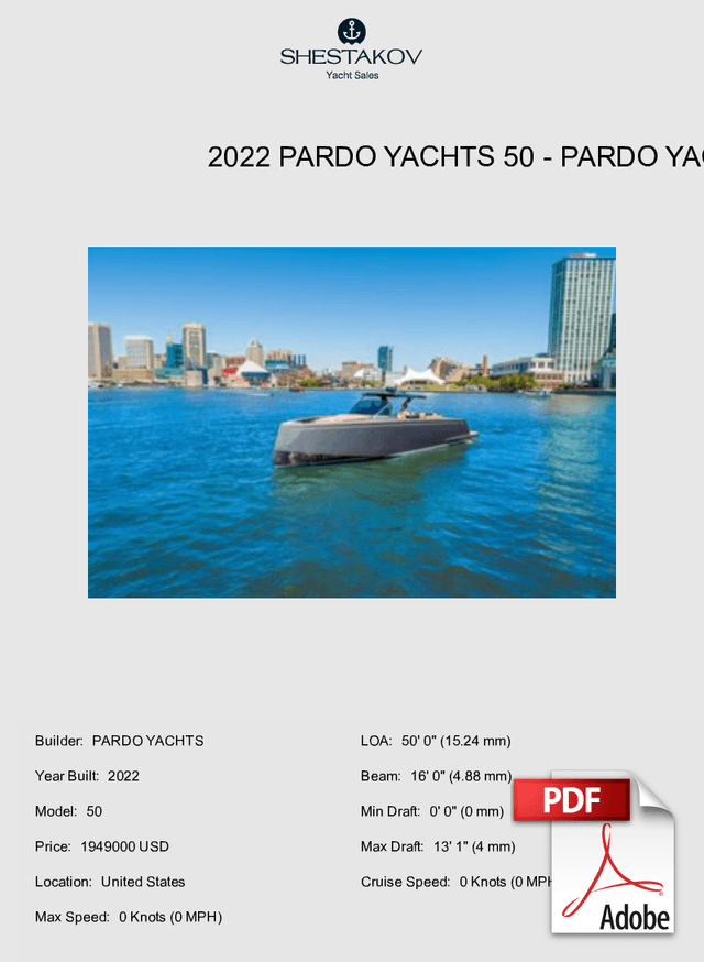 2022 Pardo Yachts 50 - 50 - 2022