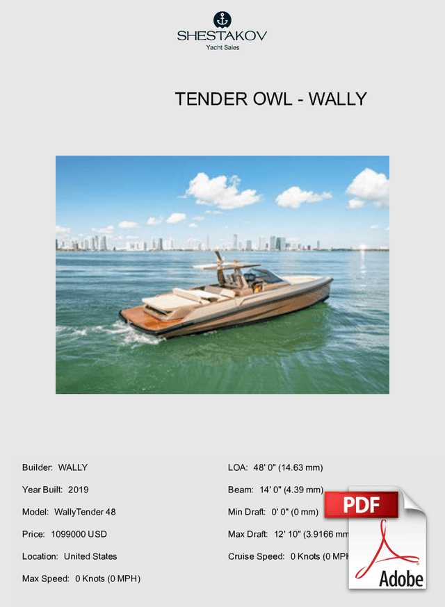 TENDER OWL - WallyTender 48 - 2020