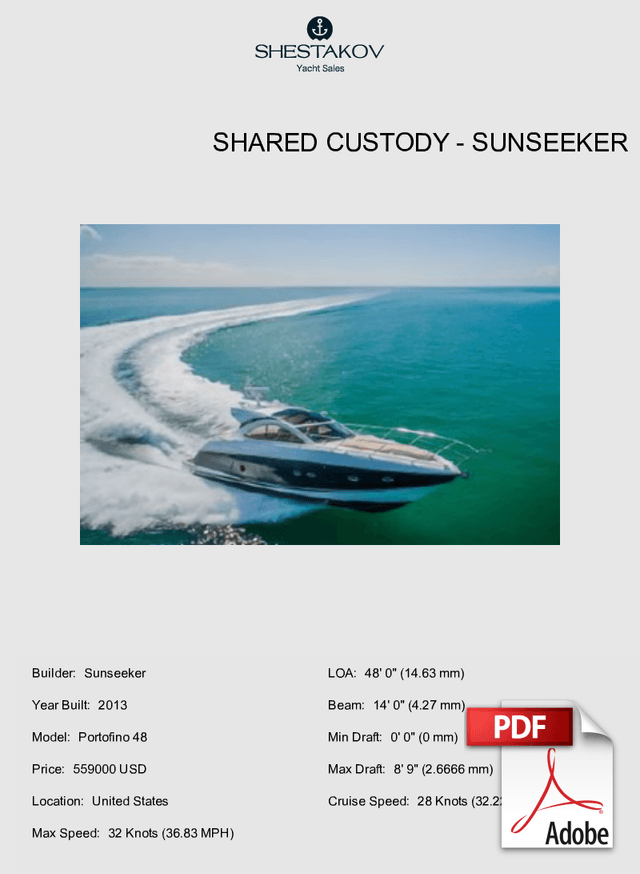 Shared Custody - Portofino 48 - 2013