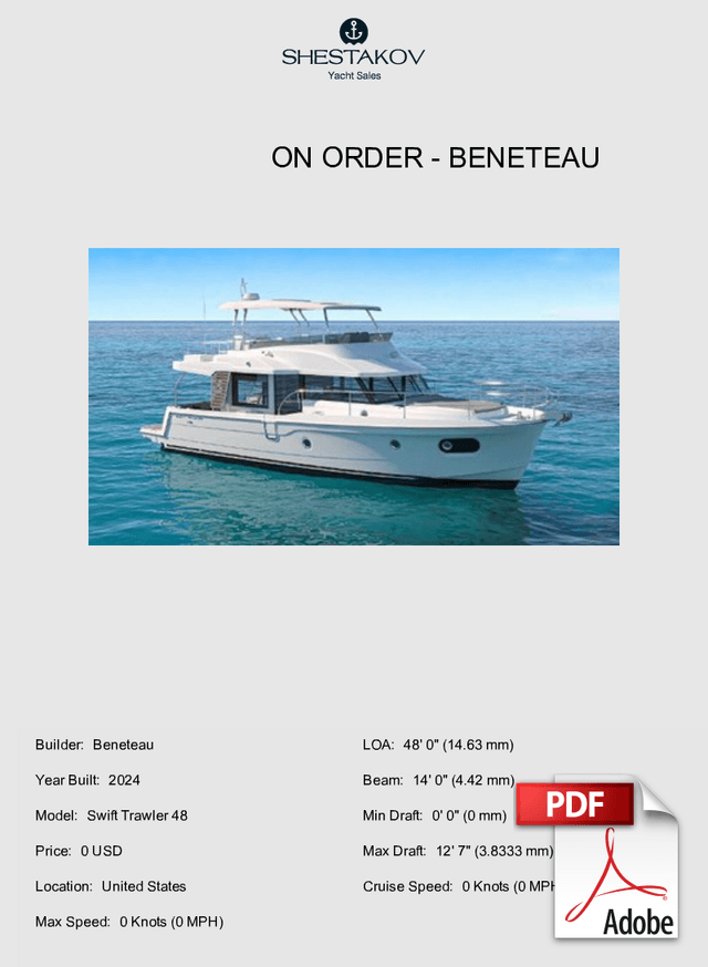 ON ORDER - Swift Trawler 48 - 2024