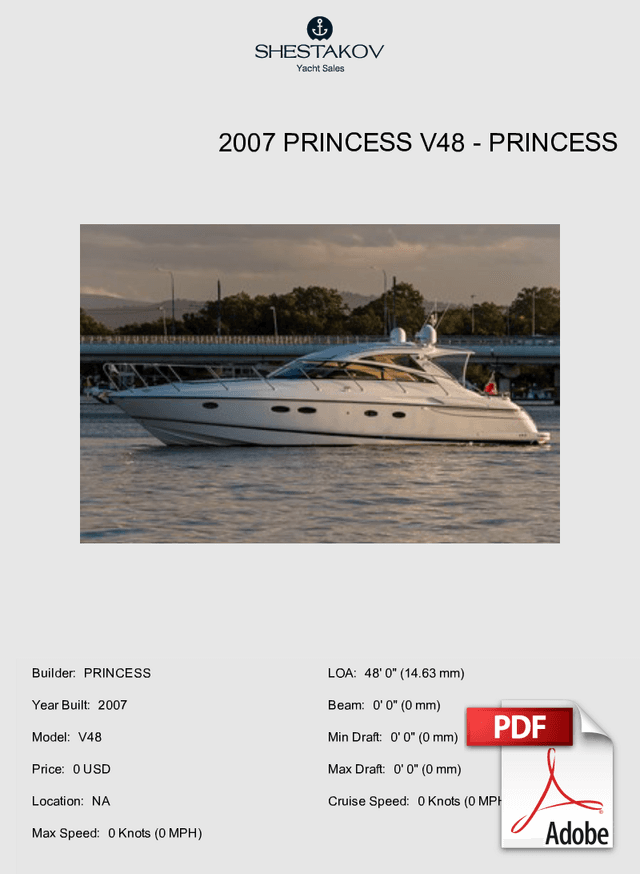 2007 Princess V48 - V48 - 0