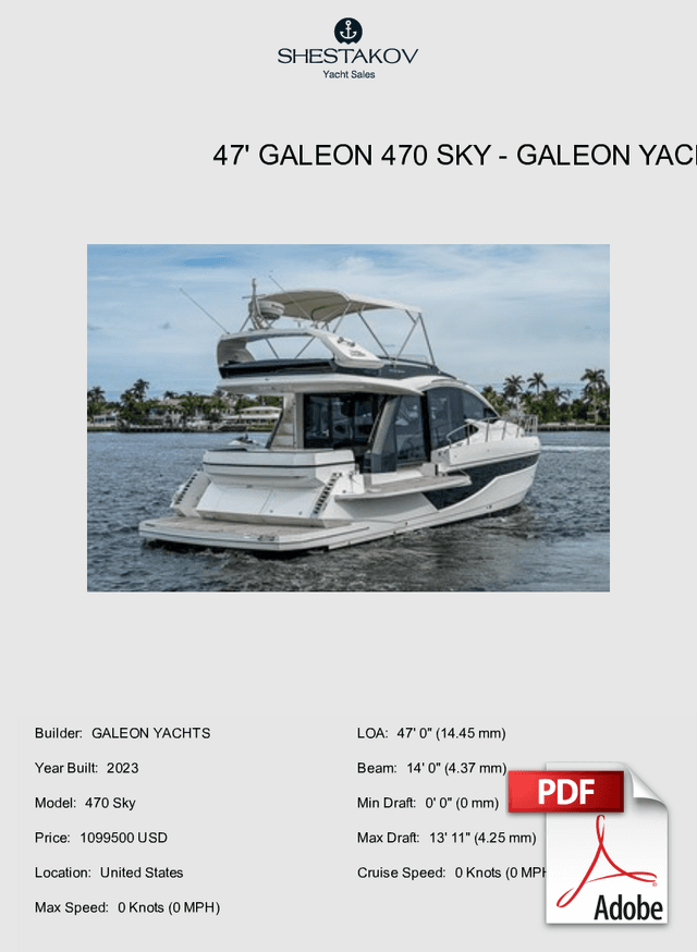 47' Galeon 470 Sky - 470 Sky - 2023