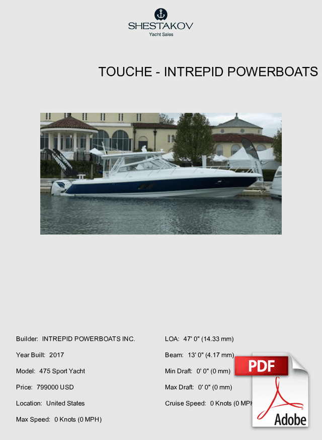 Touche - 475 Sport Yacht - 2017