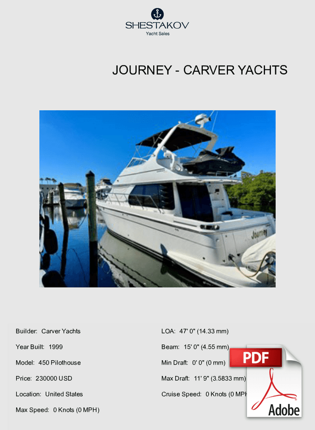 Journey - 450 Pilothouse - 1999