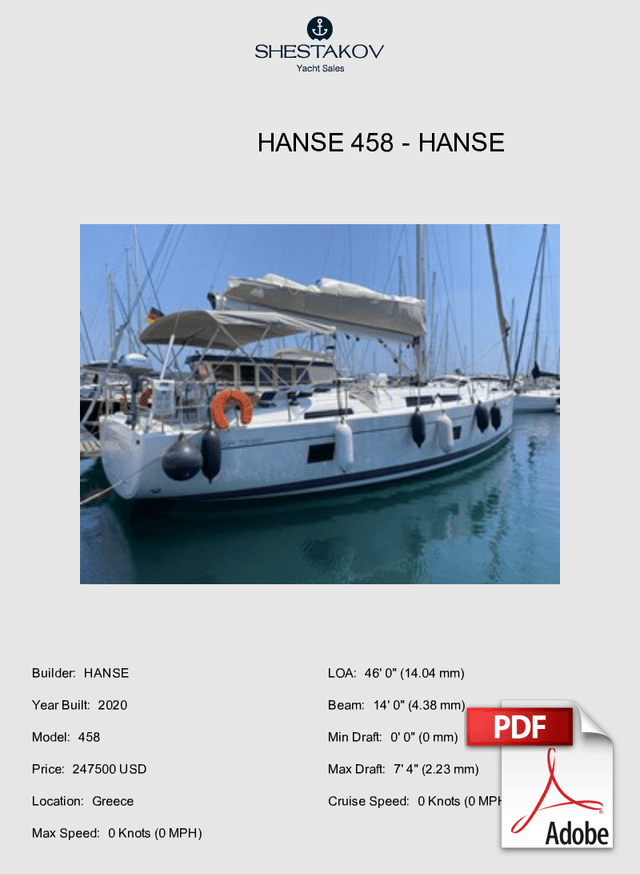 Hanse 458 - 458 - 2020