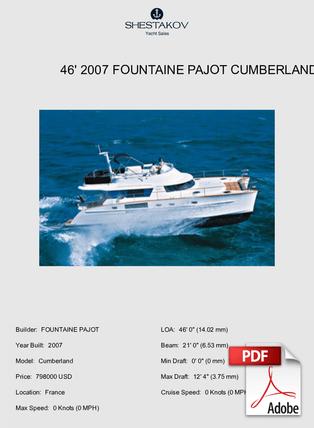 46' 2007 Fountaine Pajot Cumberland - Cumberland - 2007