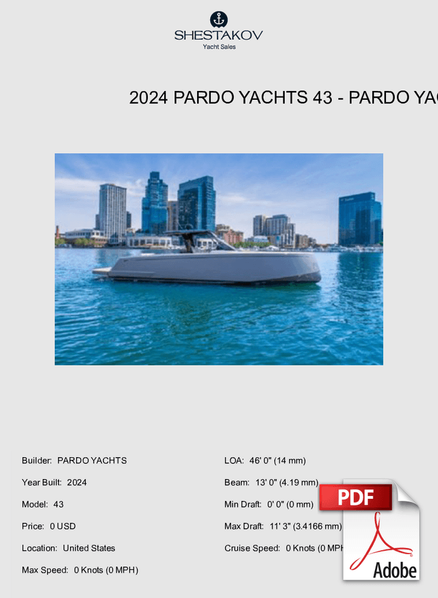 2024 Pardo Yachts 43 - 43 - 2024