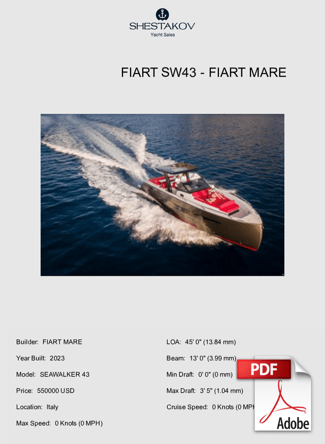 FIART SW43 - SEAWALKER 43 - 2023