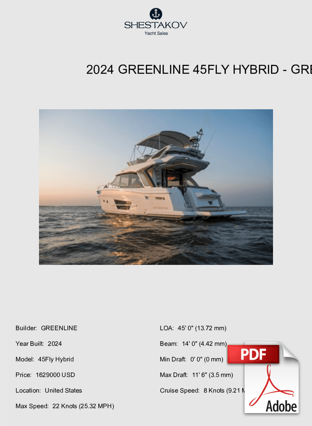 2024 Greenline 45Fly Hybrid - 45Fly Hybrid - 2024