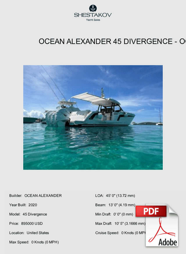 Ocean Alexander 45 Divergence - 45 Divergence - 2020