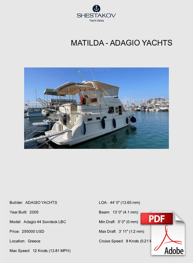 MATILDA - Adagio 44 Sundeck LBC - 2009