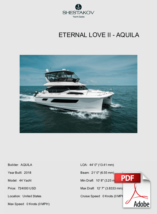 Eternal Love II - 44 Yacht - 2018