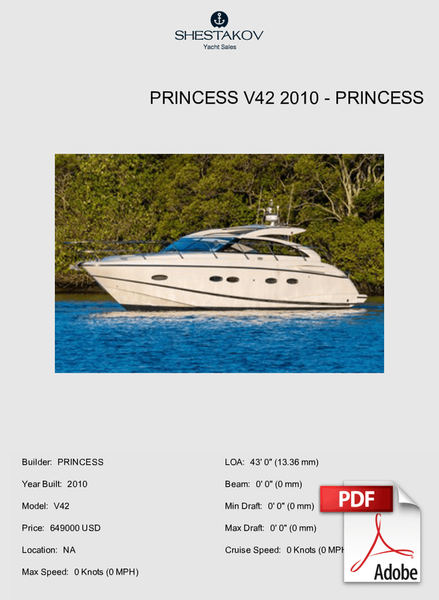 Princess V42 2010 - V42 - 0